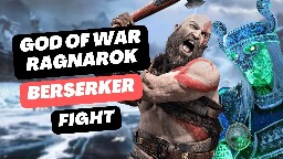 God of War Ragnarok Berserker Fight using only Draupnir Spear