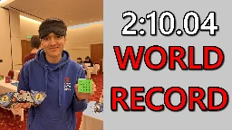 2:10.04 World Record 5BLD Single