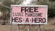 'Free Luigi Mangione' billboard seen from Southern California freeway