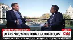 WATCH: George Santos Claims He Confirmed His Family Fled Holocaust, Instantly Backtracks When CNN’s Manu Raju Asks for Proof