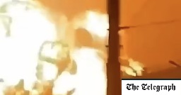 Watch: Explosion rocks Russian tank factory