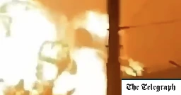 Watch: Explosion rocks Russian tank factory
