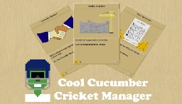 Save 40% on Cool Cucumber Cricket Manager on Steam