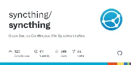 GitHub - syncthing/syncthing: Open Source Continuous File Synchronization