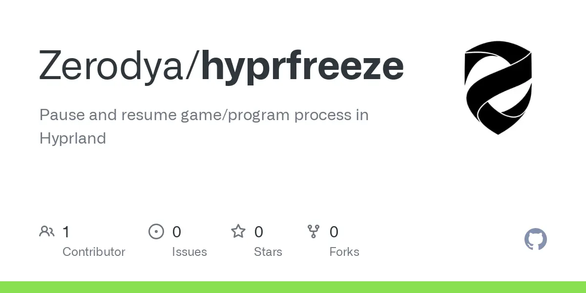 GitHub - Zerodya/hyprfreeze: Pause and resume game/program process in Hyprland