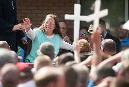 Kim Davis' legal counsel moves to make her appeal a springboard for overturning marriage rights • Kentucky Lantern