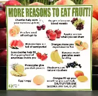 many reasons to eat fruits