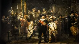 Rembrandt gebruikte speciale techniek om Nachtwacht te beschermen tegen vocht