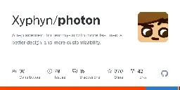 GitHub - Xyphyn/photon: A replacement for lemmy-ui with more features, a better design, and more customizability.