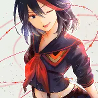 Ryuko and Senketsu (by Nemukimeru)