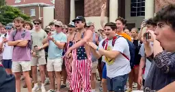 Ole Miss fraternity expels member who appeared to make ape-like sounds toward Black protester