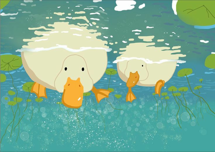 The first art of ducks on sub 🦆