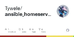 GitHub - Tywele/ansible_homeserver