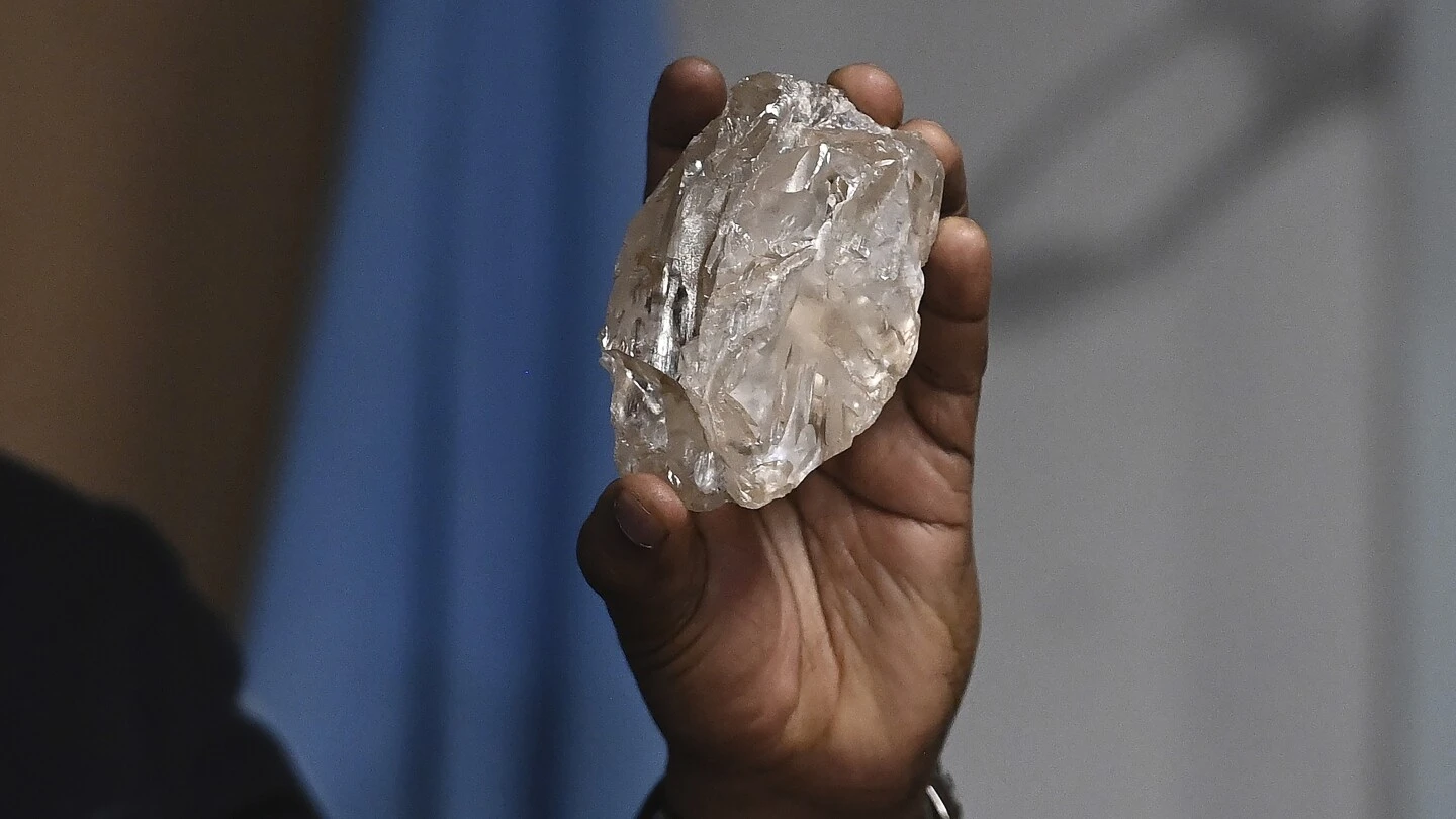 The biggest diamond in over a century is found in Botswana -- a whopping 2,492 carats