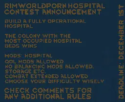 Summer contest results and Hospital contest announcement - RimWorldPorn - RimWorld Gallery