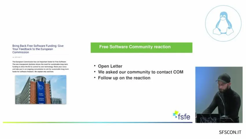 SFSCON24 - Alexander Sander - NGI: No more EU funding for Free Software?!