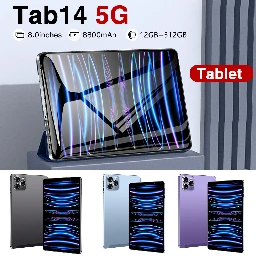 88.8€ 40% OFF|Gobal Version New TAB14 Tablet Pc 8 Inch  Android 12 Bluetooth 12GB 512GB Deca Core Google Play WPS 5G/4G WIFI Hot Sales Laptop| |   - AliExpress
