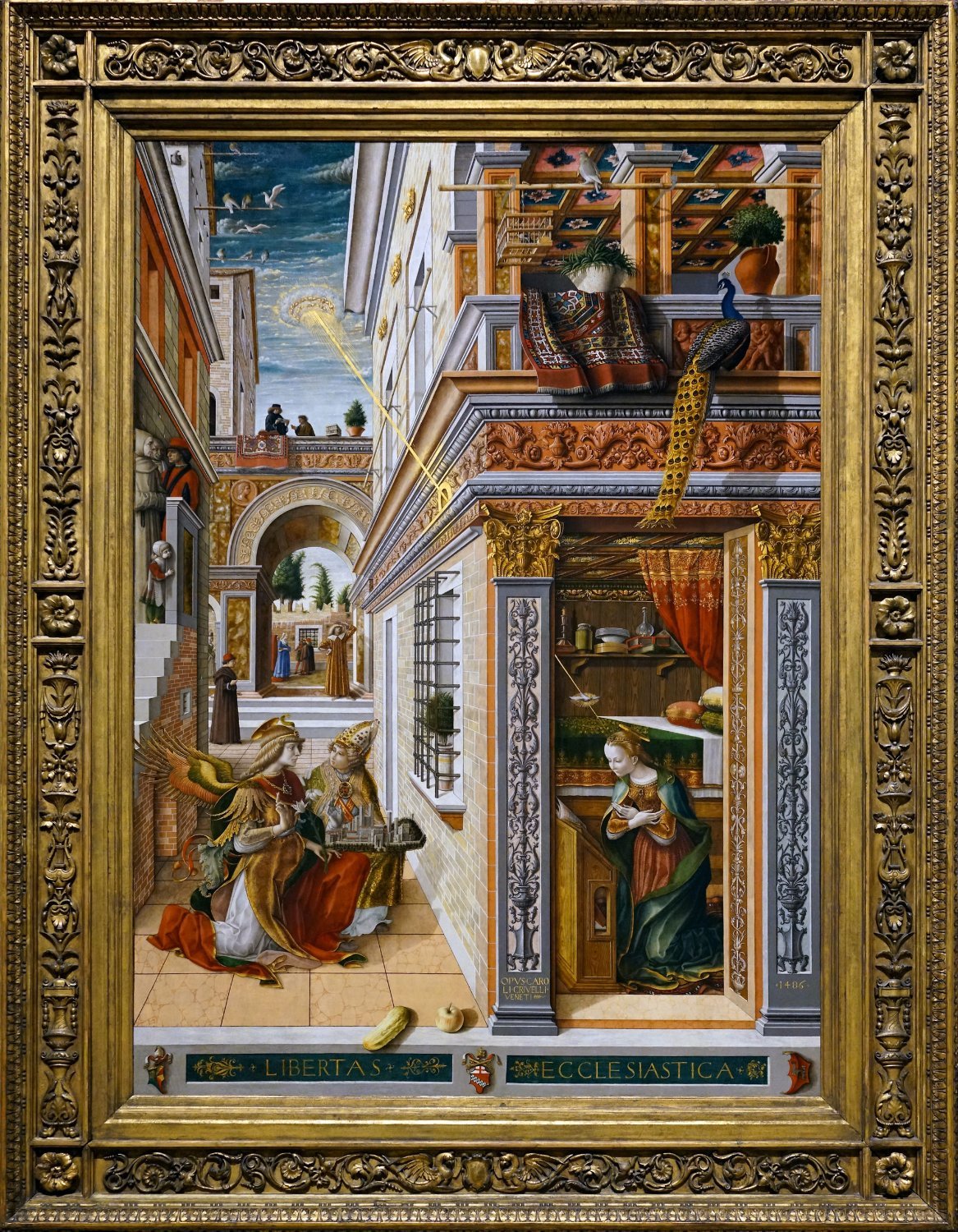 Carlo Crivelli, The Annunciation with Saint Emidius, 1486