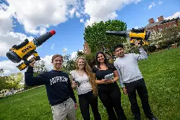 Hearing is be-leafing: Students invent quieter leaf blower