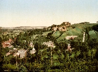 Autochrome of the ruins of the Castle of Arques, France, ~1895