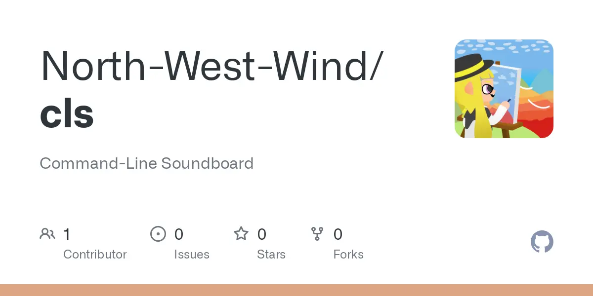 GitHub - North-West-Wind/cls: Command-Line Soundboard