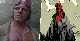 Hellboy creator Mike Mignola has "mixed feelings" about some of the other Hellboy movies, but thinks the new R-rated version is "amazing"