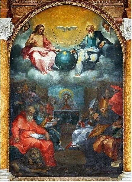 Glorification of the Eucharist by Bonaventura Salimbeni 1600