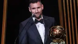 Messi wins Men's Ballon d'Or for eighth time