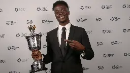 Bukayo Saka beats Erling Haaland and Moises Caicedo to the Men's PFA Young Player of the Year award after spearheading Arsenal's surprise Premier League title challenge last season | Goal.com UK