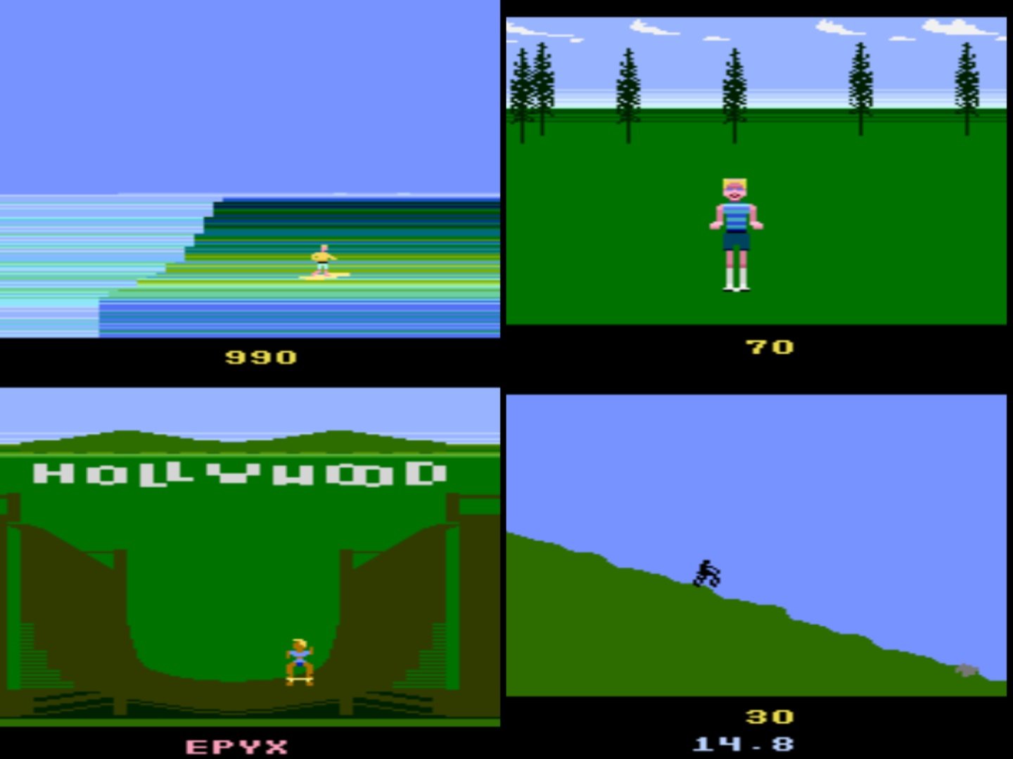 The Atari 2600 version of California Games
