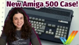 A new black case for the Amiga 500 from A1200.net!