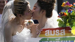 Thailand's Cabinet approves a marriage equality bill to grant same-sex couples equal rights