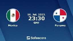 Mexico vs Panama live score, H2H and lineups | Sofascore