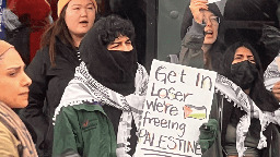 Pro-Palestine Marchers at Sundance Call Out ‘Genocide Joe’ Biden; Jewish Leaders Outraged for Hostage Families at Festival