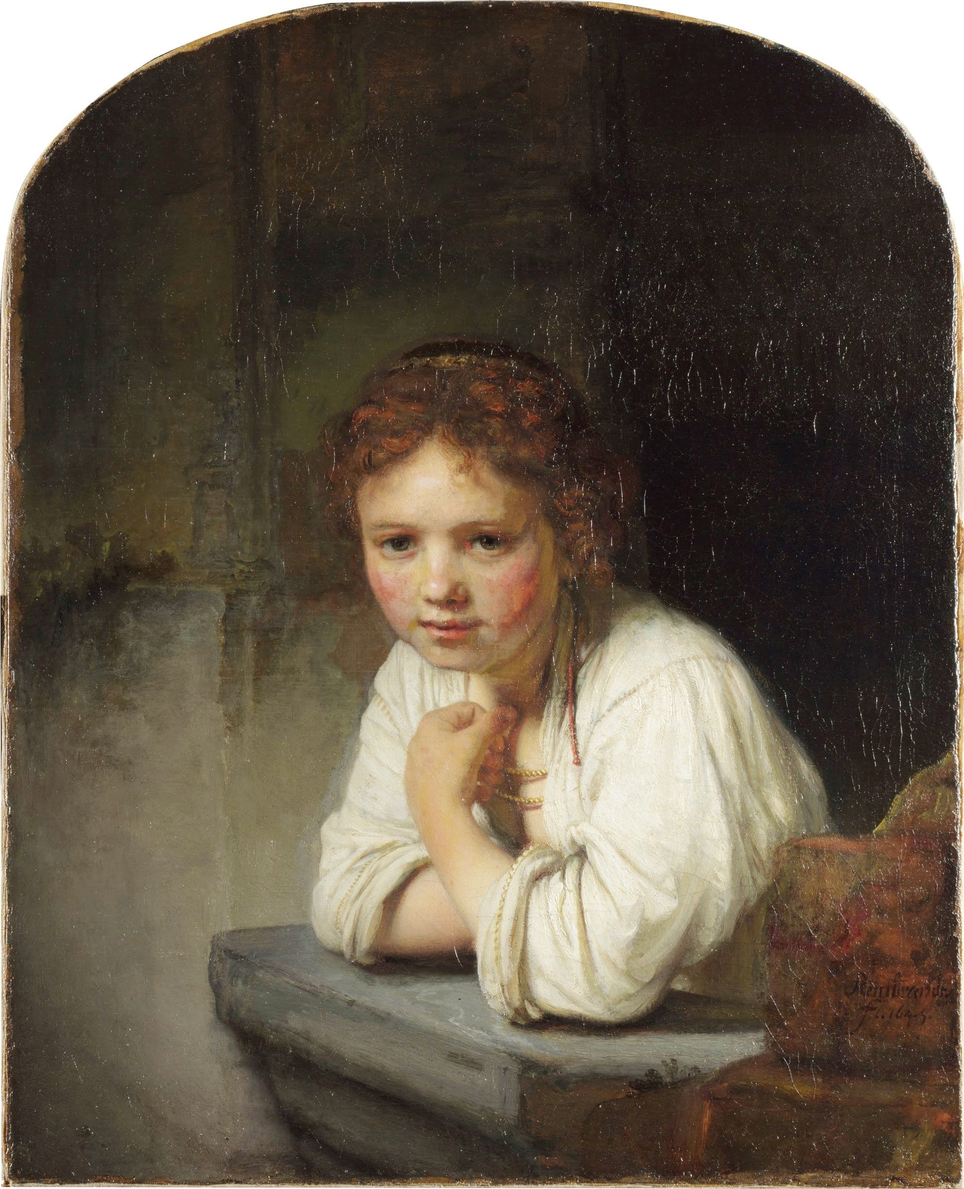 Girl at the window - by Rembrandt