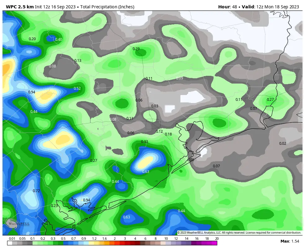 After Friday’s storms, we’ll see less coverage today before sunny skies next week