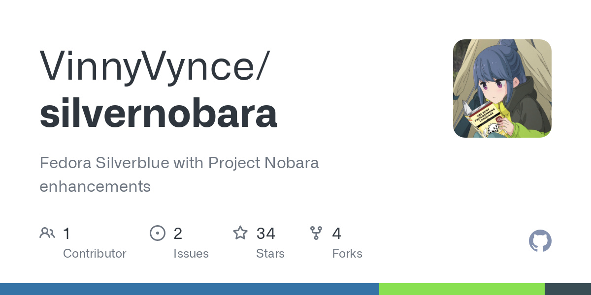 GitHub - VinnyVynce/silvernobara: Fedora Silverblue with Project Nobara enhancements