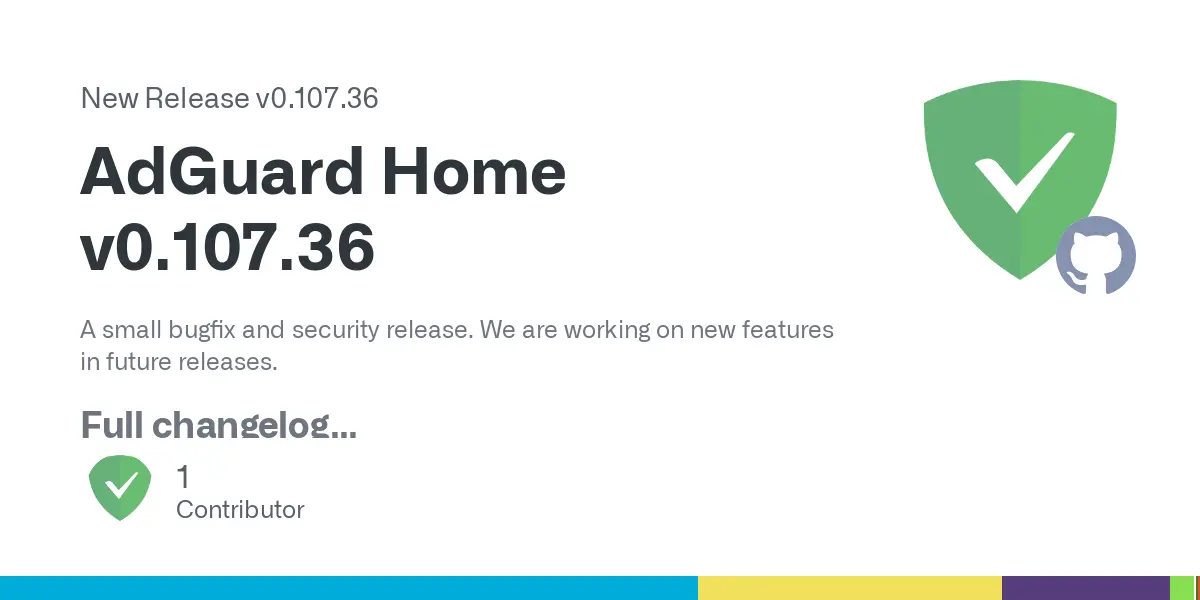 Release AdGuard Home v0.107.36 · AdguardTeam/AdGuardHome