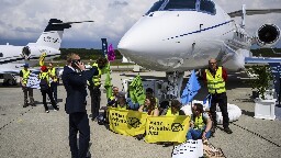 Climate activists target jets, yachts and golf in a string of global protests against luxury