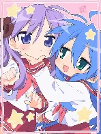 Kona-chan and Kagamin by 🌸武シノブ [Lucky Star]