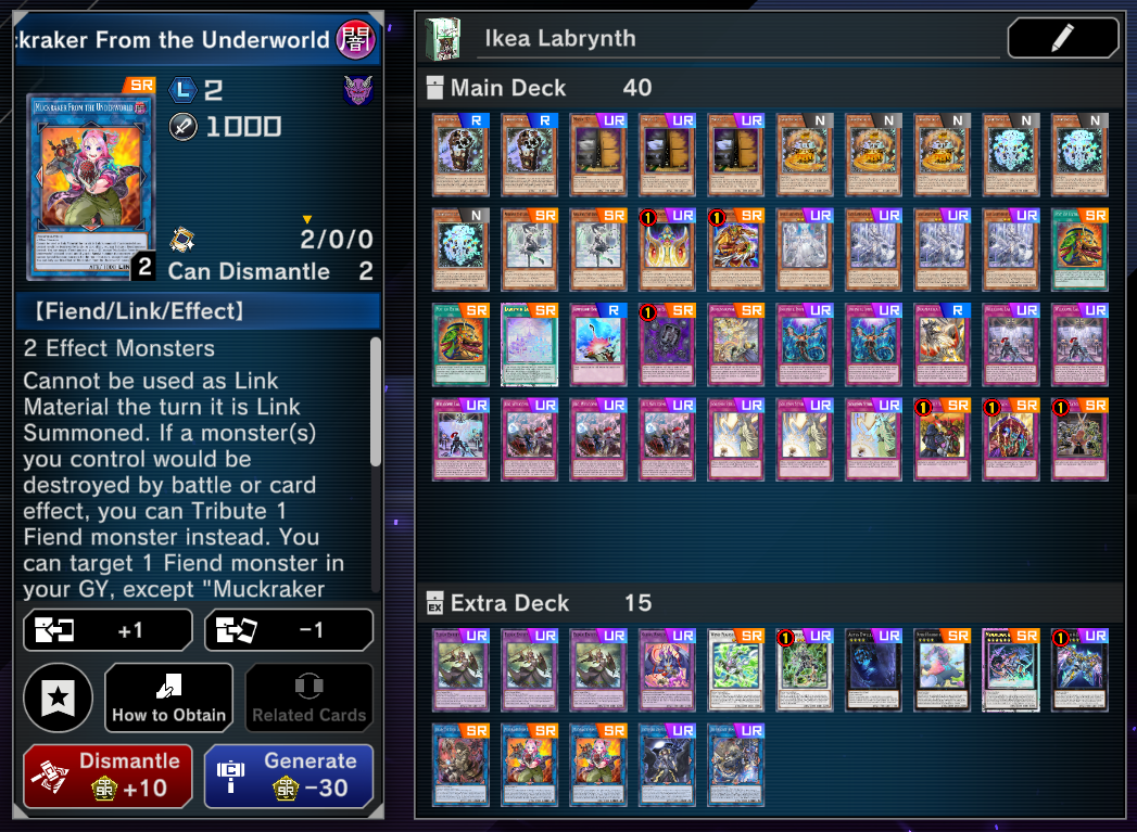 Got my Labrynth deck updated!