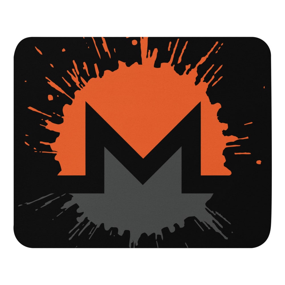 Mouse Pad - Monero Splotch Black Background