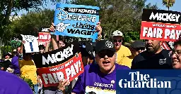 Disneyland workers in Anaheim, California, vote to authorize strike