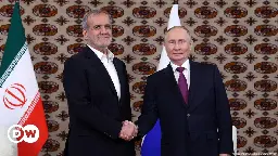 Russia's Putin and Iran's Pezeshkian hail close ties – DW – 10/11/2024