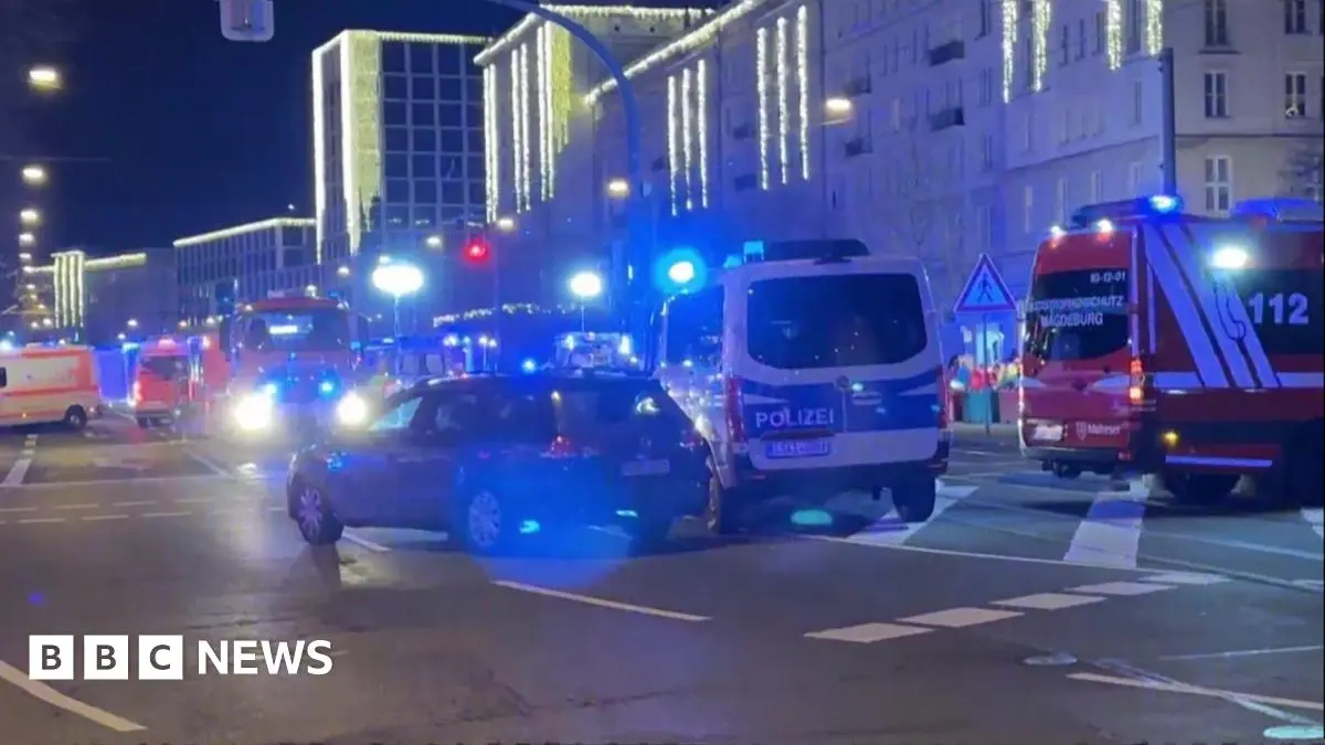 Car driven into crowd at German Christmas market, reports say