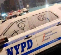 Fun with cops in snow weather