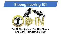 Bioengineering 101 - Class 1 - Class Intro