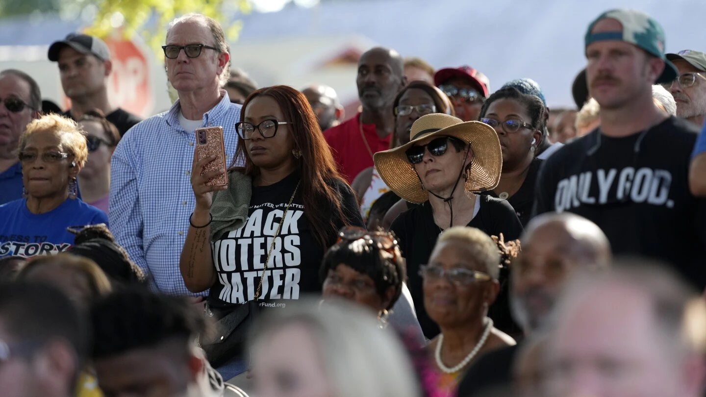 Florida Governor Ron Desantis booed at vigil as hundreds mourn more racist killings