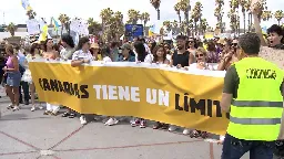 Thousands protest in Canary Islands over 'unsustainable' mass tourism