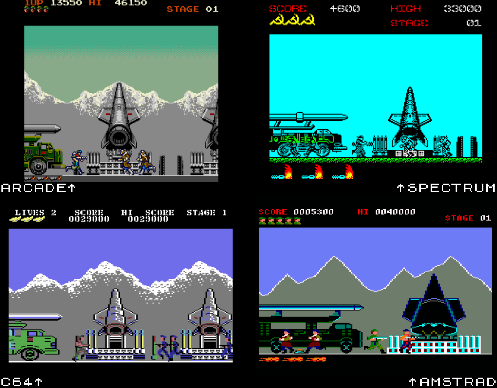 Green Beret: 8-bit Micro Port Comparison